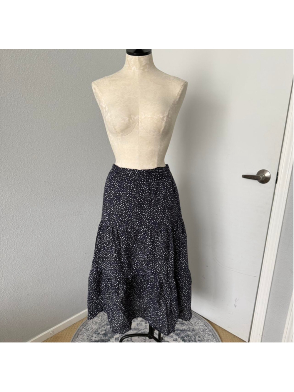 Amour Vert Polka Dot Midi Skirt - Size S